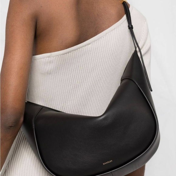 WANDLER MAGGIE Black Leather Shoulder Bag - Picture 10 of 11